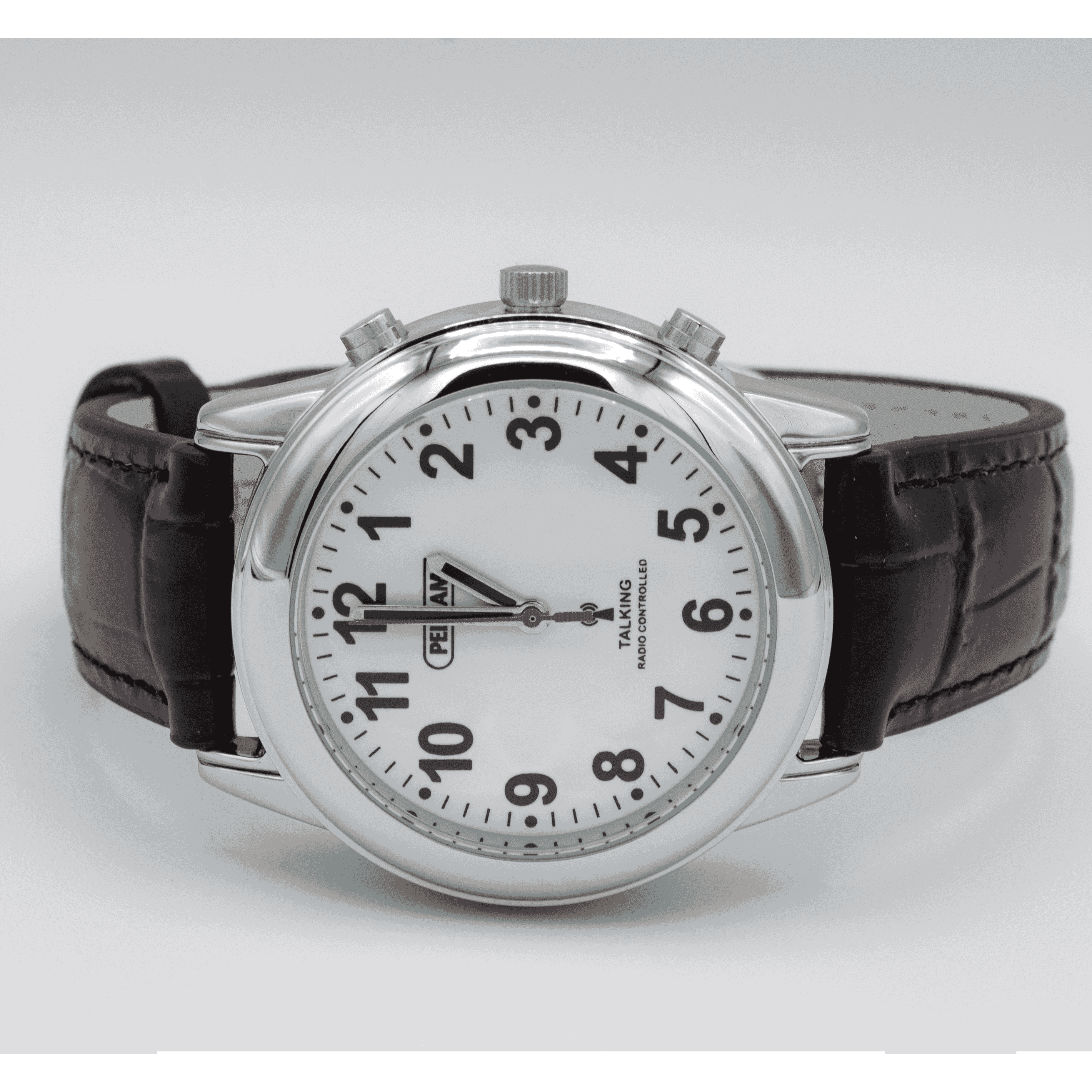Lifemax Gents Talking Atomic Watch with Leather Strap - Image 3