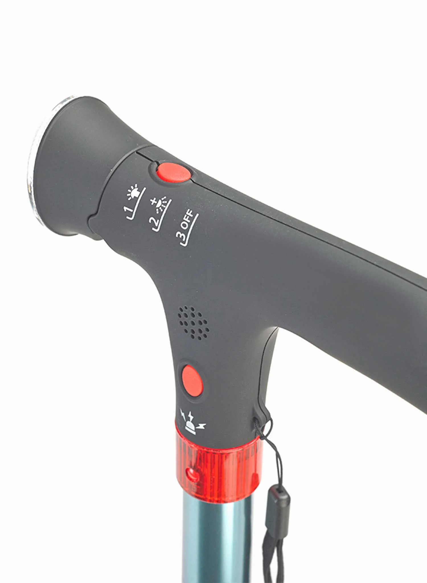 Safety Walking Stick with LED Light and Alarm - Image 6