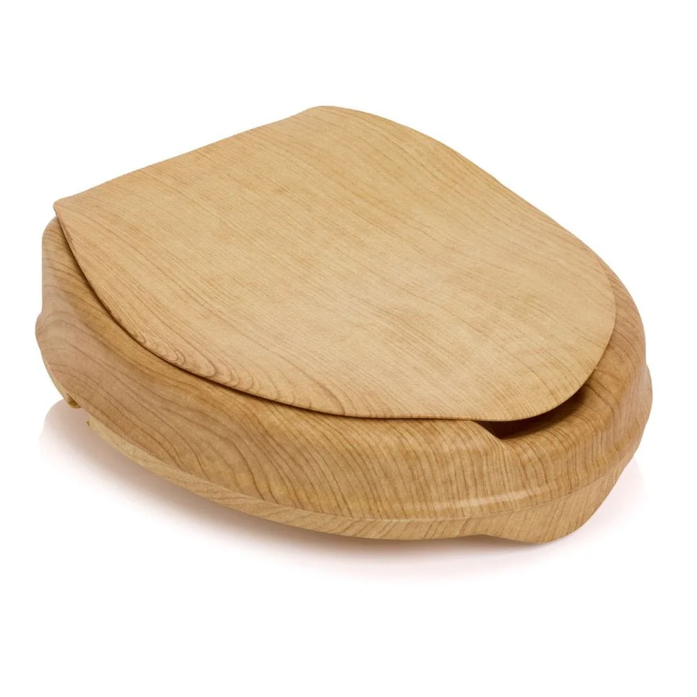 Sanctuary Oak Effect Raised Toilet Seat With Lid - Image 14