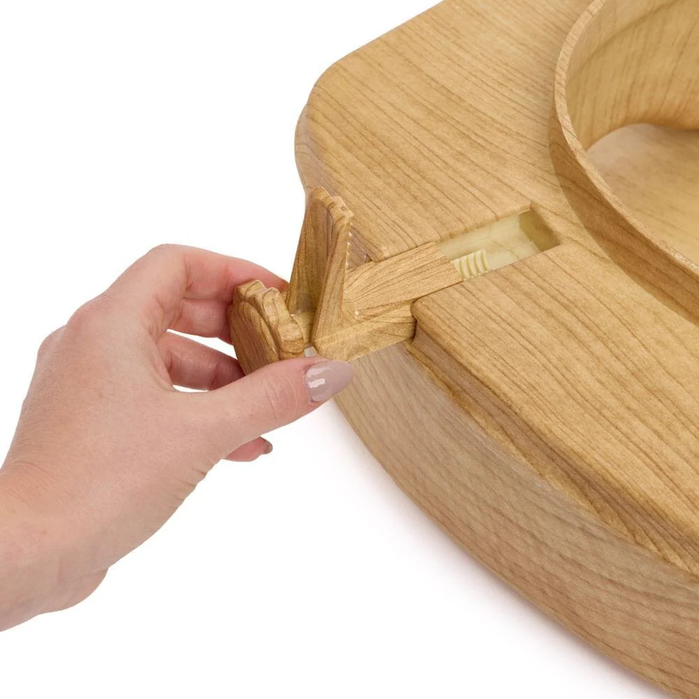 Sanctuary Oak Effect Raised Toilet Seat With Lid - Image 5