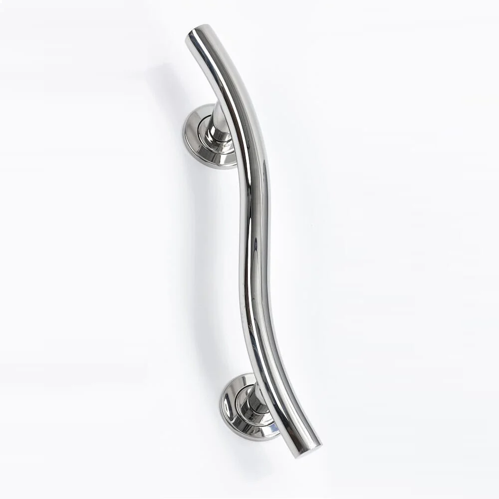NRS Spa Stainless Steel Curved Grab Rail - 350mm - Image 3