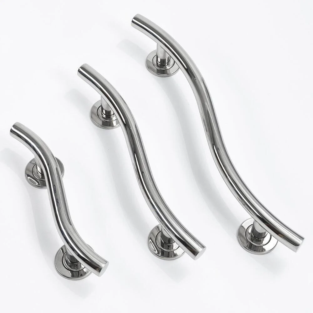 NRS Spa Stainless Steel Curved Grab Rail - 350mm - Image 5