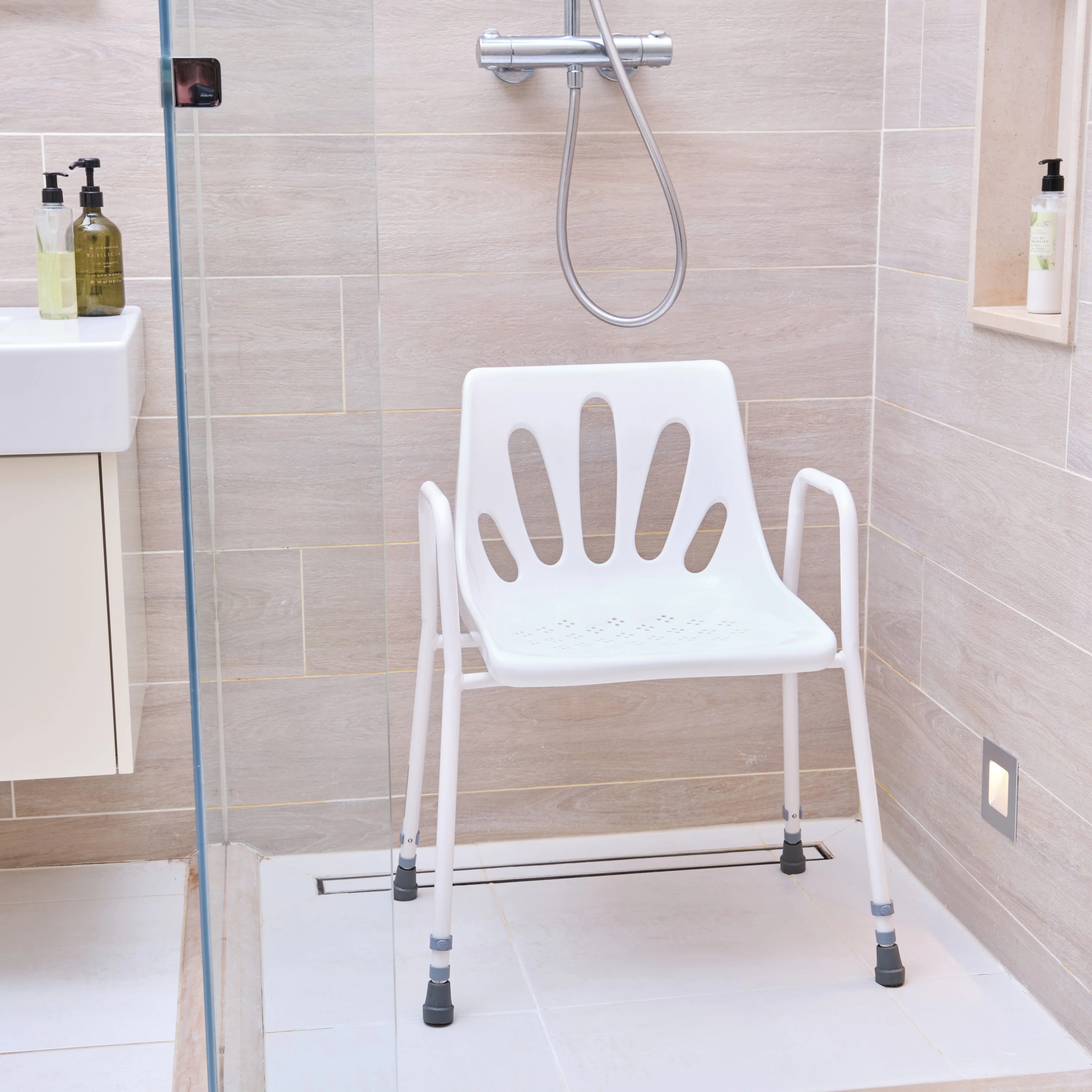 NRS Stackable Adjustable Shower Chair - Image 4