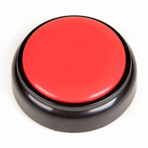 Talking Button Clock - Red - Image 2