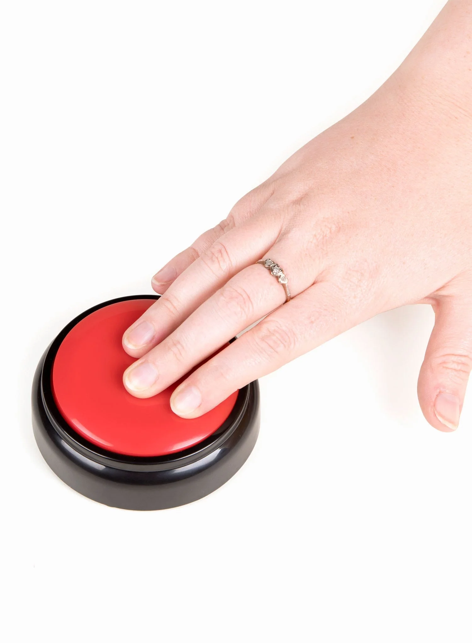 Talking Button Clock - Red - Image 6