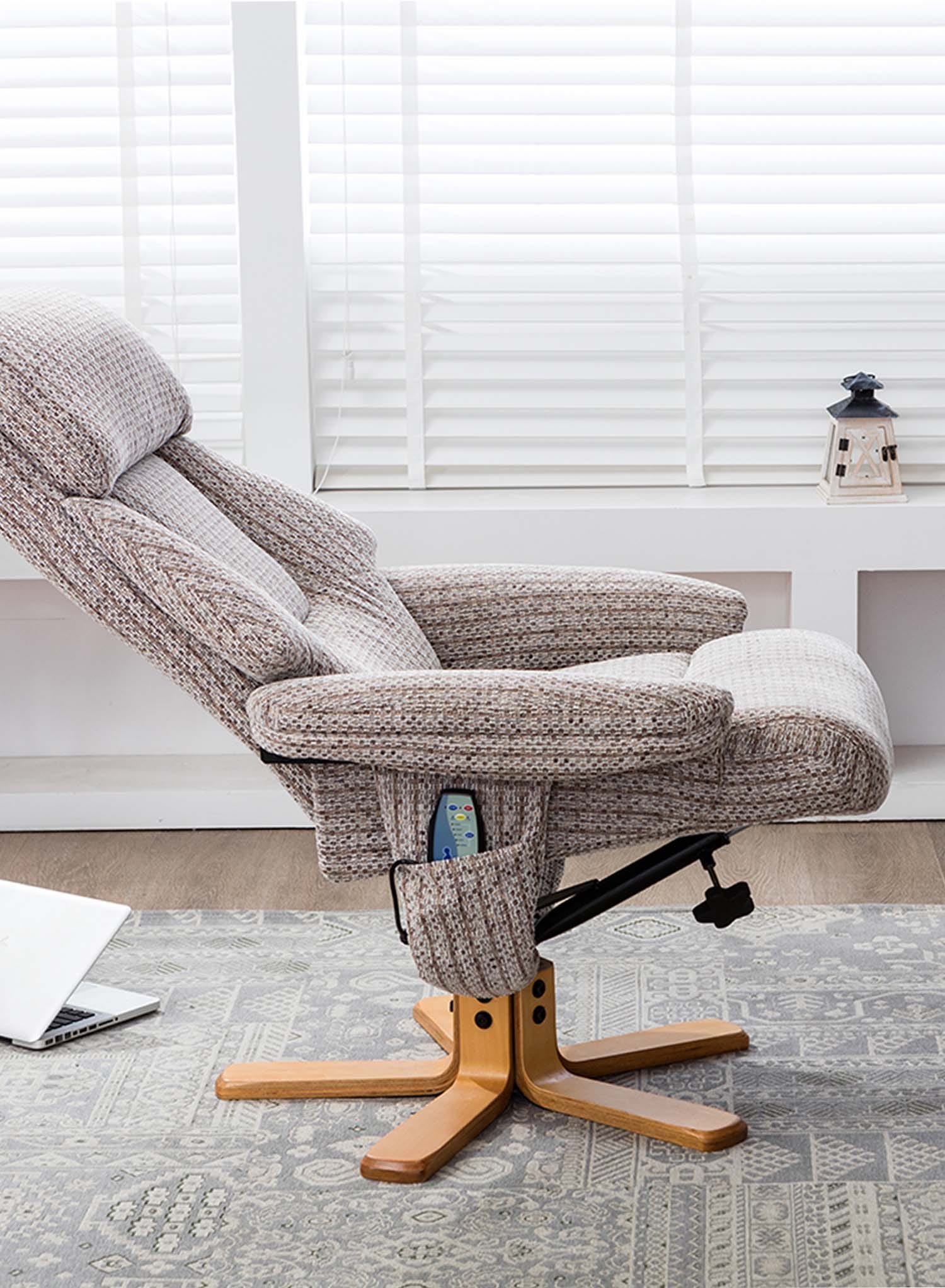 Trieste Heat and Massage Swivel Recliner - Image 5