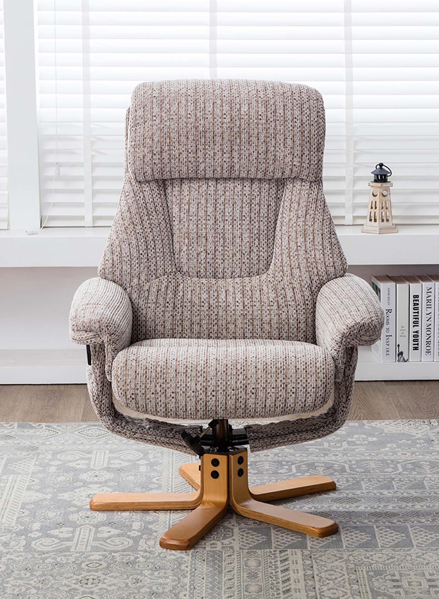 Trieste Heat and Massage Swivel Recliner - Image 6
