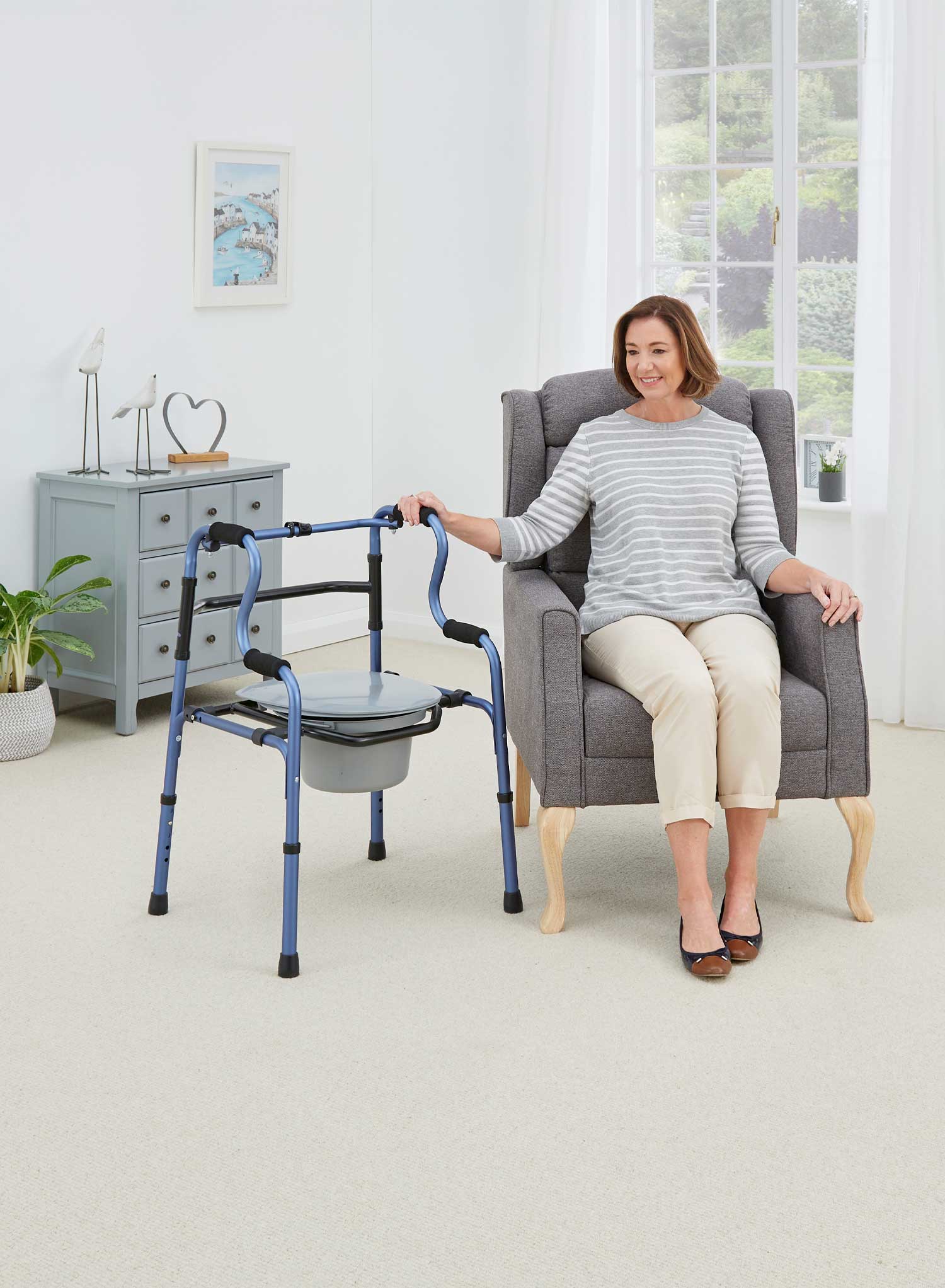 Vida 2in1 Walker and Commode - Image 3