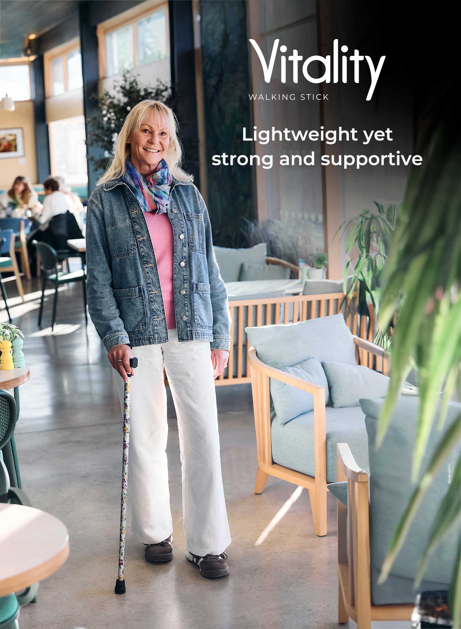 Vitality Folding Walking Stick - Image 19