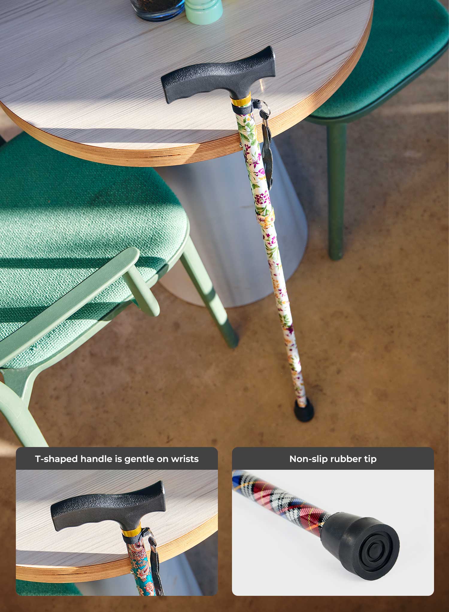 Vitality Folding Walking Stick - Image 20