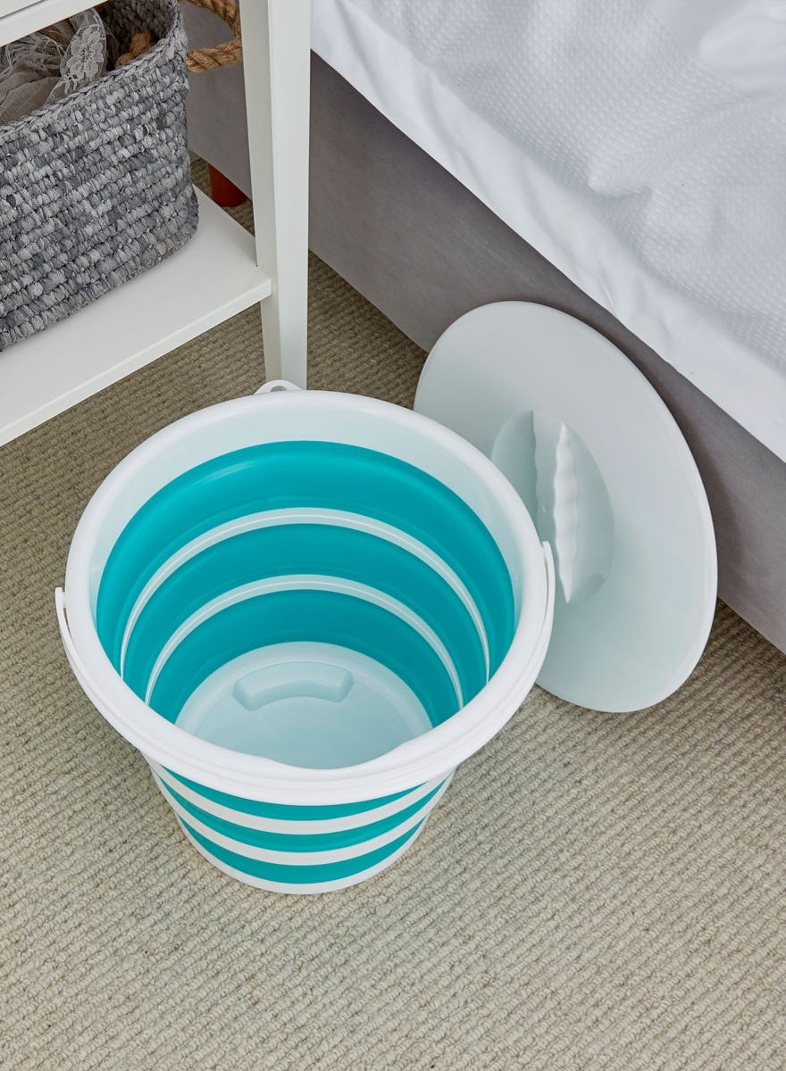 Vos Collapsible Commode Pan with Lid - Image 3