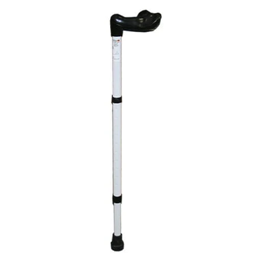 White Adjustable Comfy Grip Walking Stick - Image 2