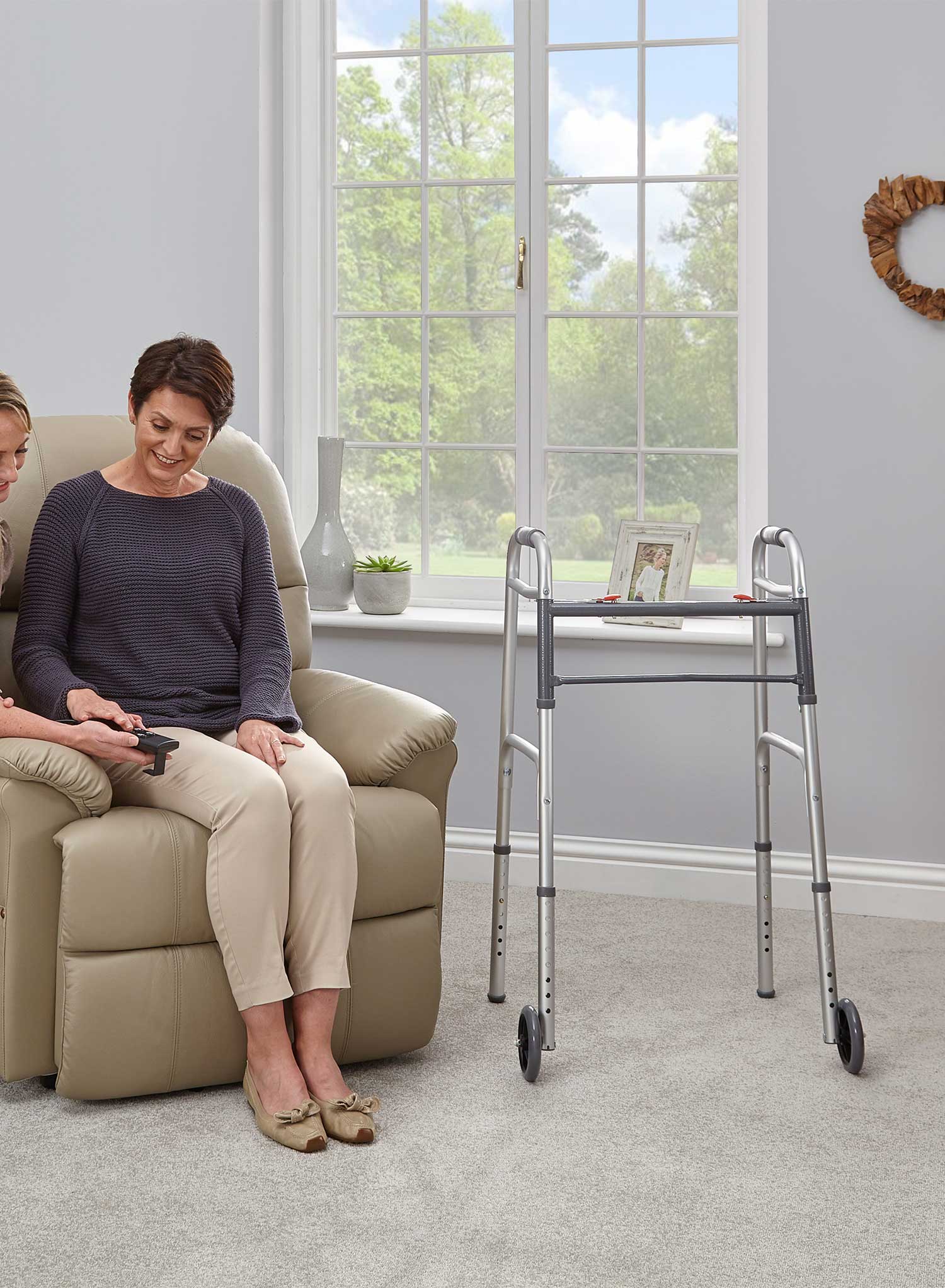 Zimma Folding Walker with Wheels - Image 5