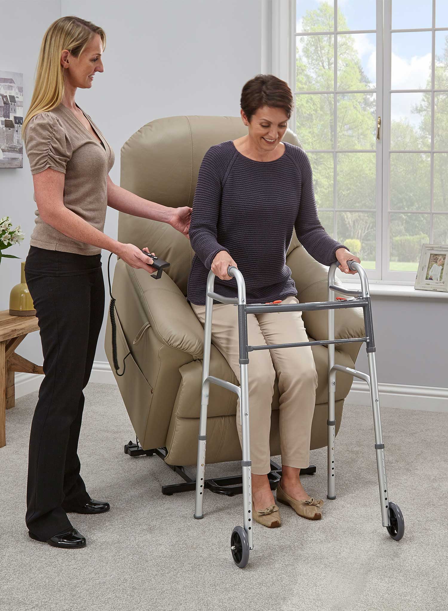 Zimma Folding Walker with Wheels - Image 6