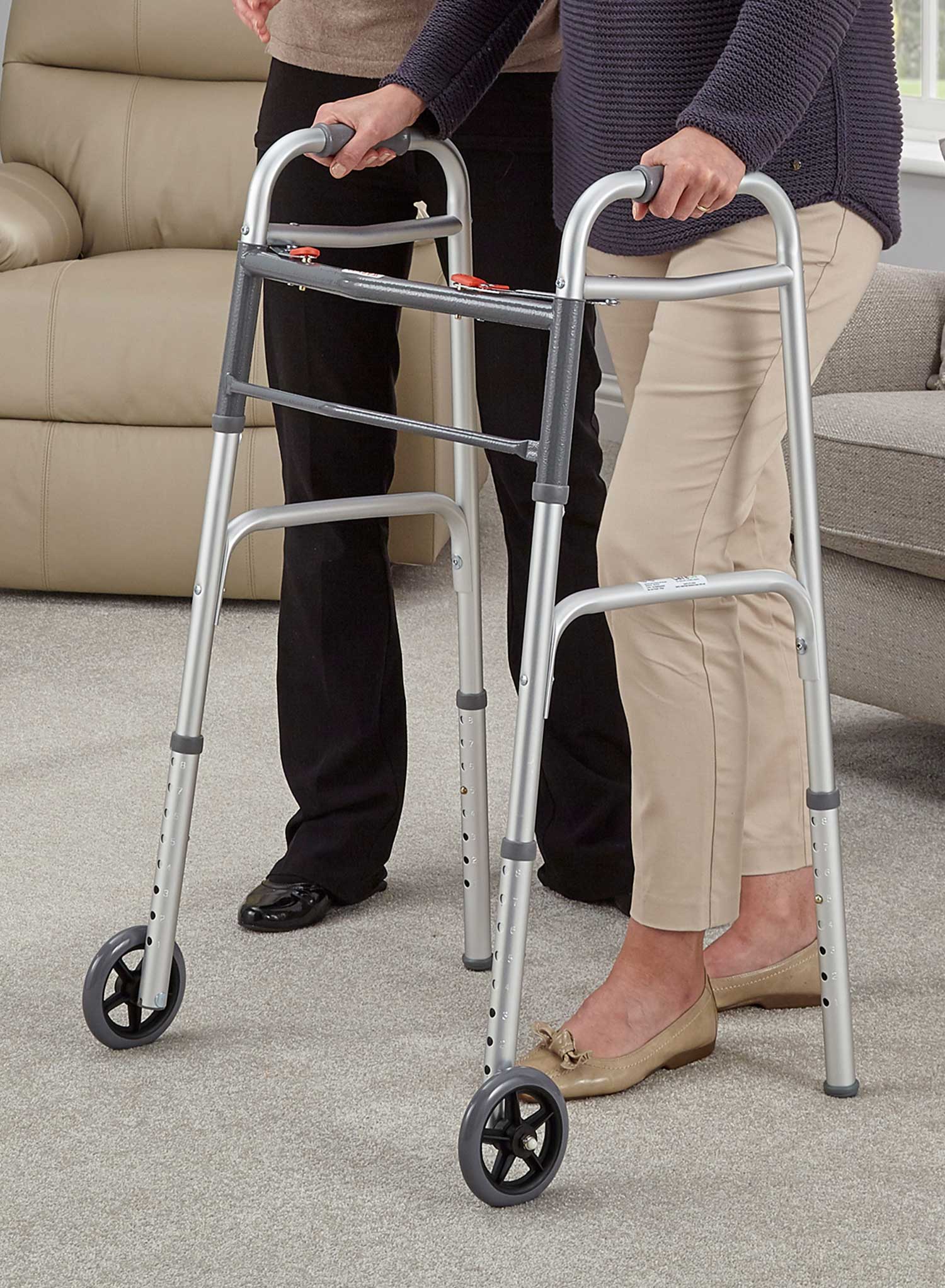 Zimma Folding Walker with Wheels - Image 7